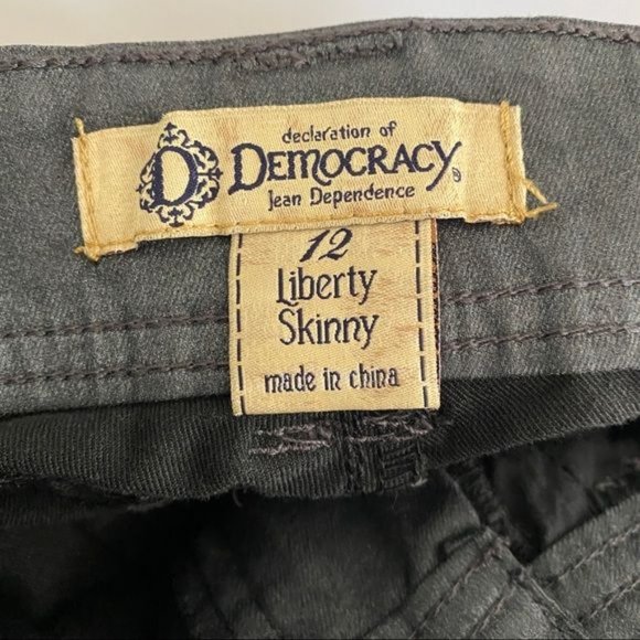 Democracy Sz 12 Liberty Skinny Gray Jeans - Picture 2 of 7